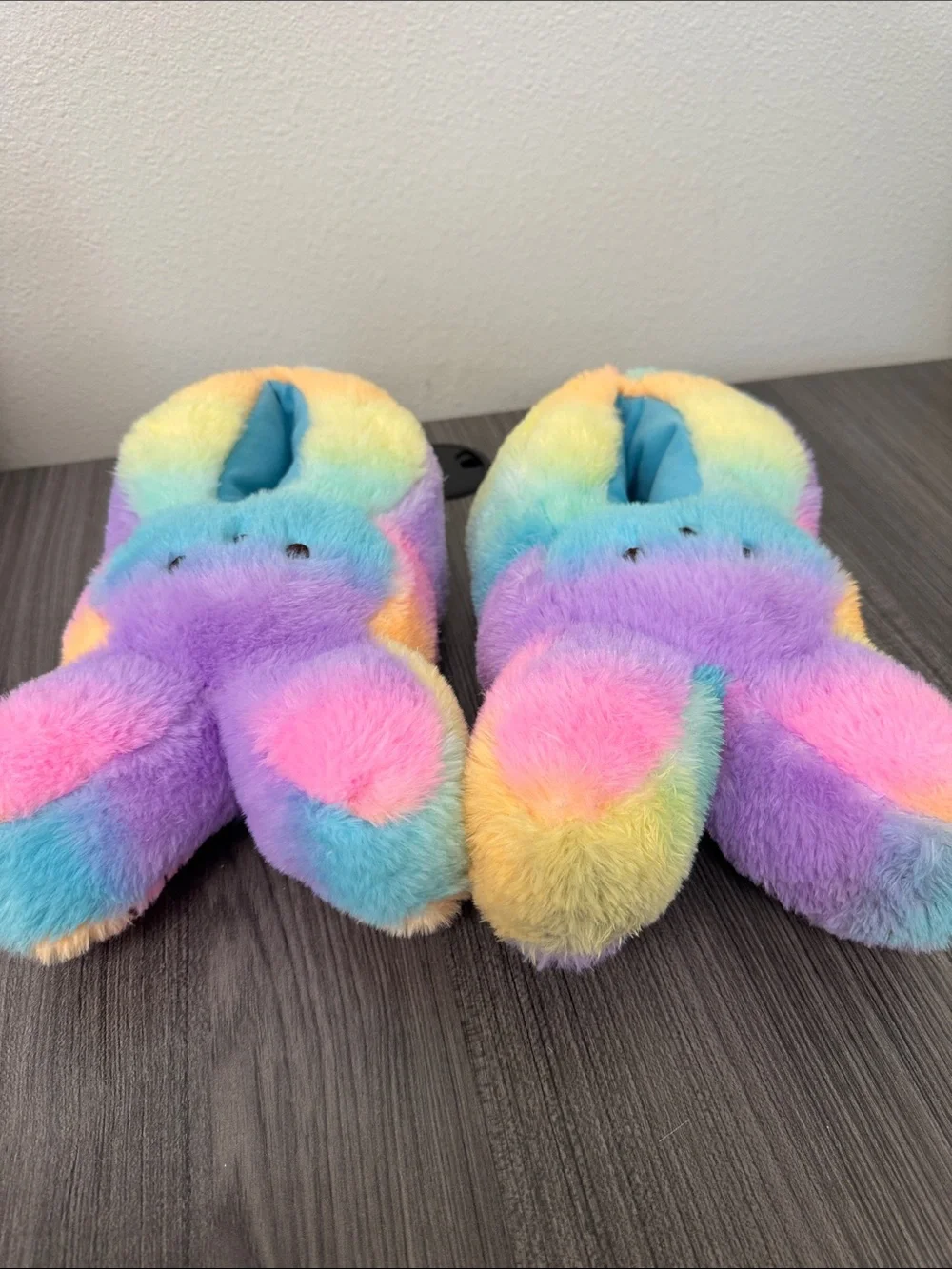 PEEPS Rainbow Plush Slippers